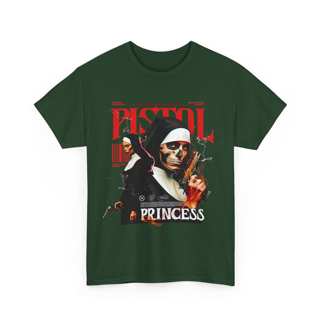 Pistol Princess T-Shirt - Graphic T-Shirt from Tee Utopia