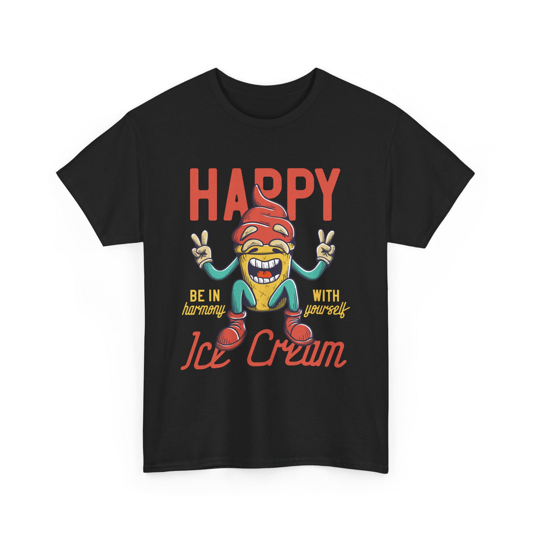 Happy Ice Cream T-Shirt - Graphic T-Shirt from Tee Utopia
