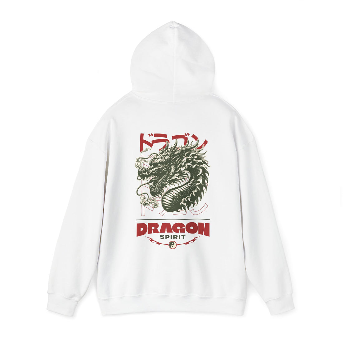 Dragon Spirit Front and Back Hoodie - Graphic Hoodie from Tee Utopia
