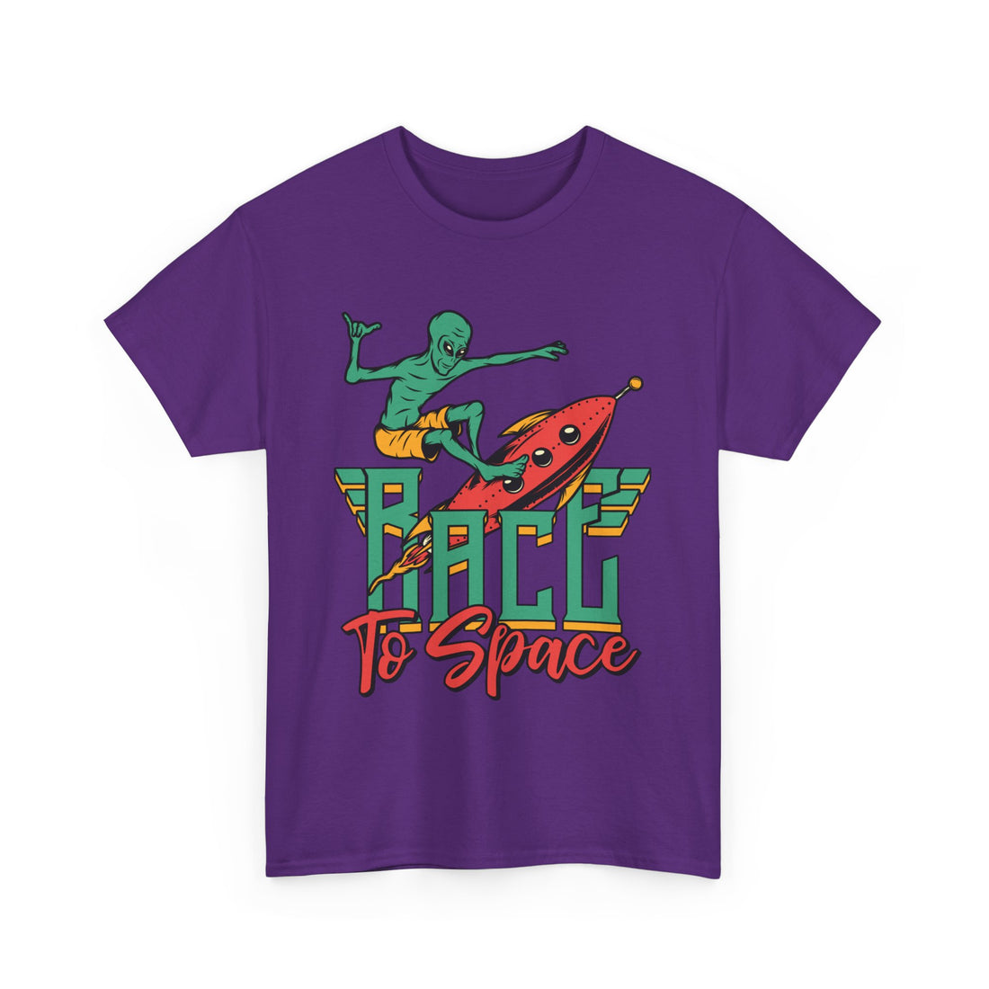 Race To Space T-Shirt - Graphic T-Shirt from Tee Utopia