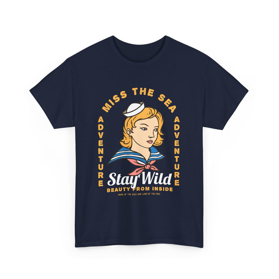 Miss The Sea T-Shirt - Graphic T-Shirt from Tee Utopia