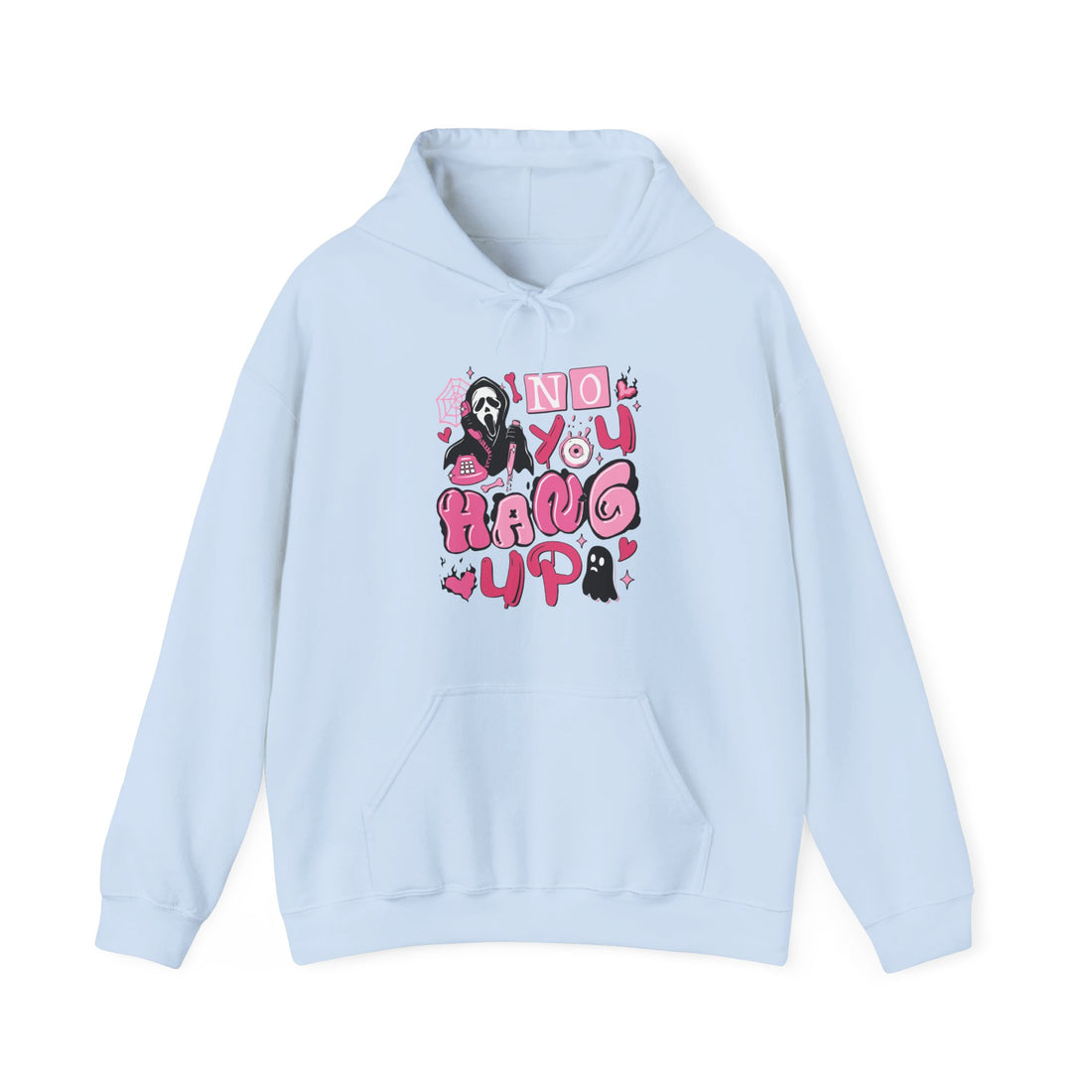 No You Hang Up Scream Ghost Face Hoodie - Graphic Hoodie from Tee Utopia