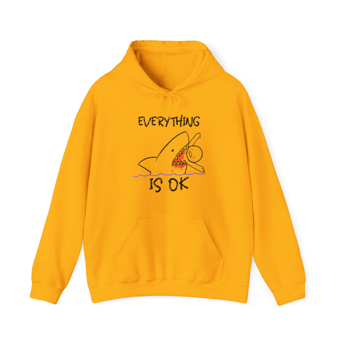 Everything Is OK Hoodie - Graphic Hoodie from Tee Utopia