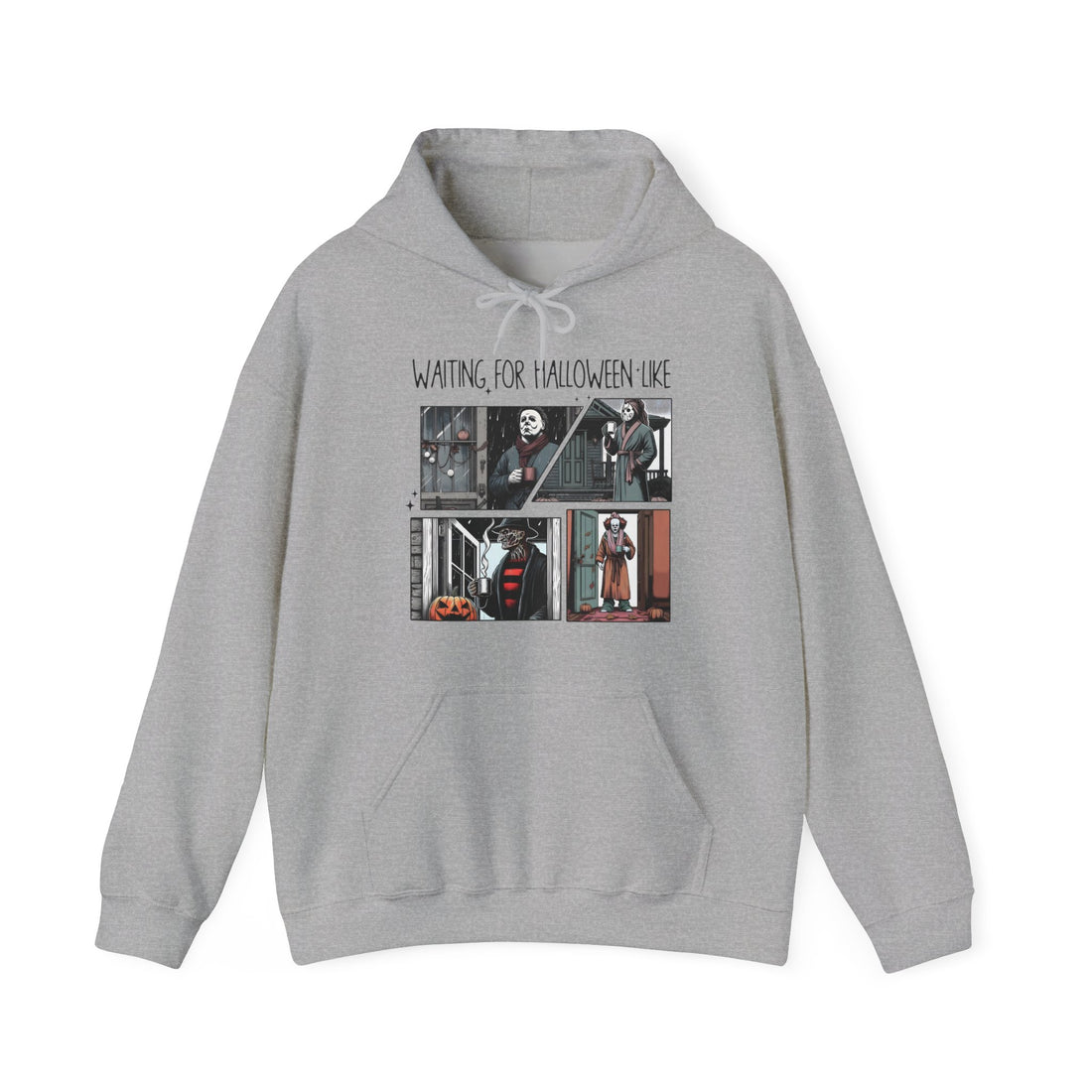 Waiting For Halloween Like Hoodie - Graphic Hoodie from Tee Utopia