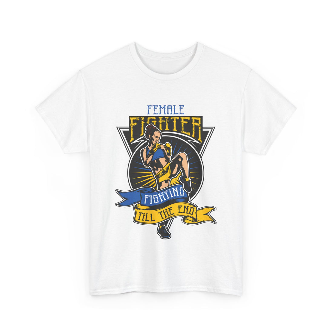 Female Fighter T-Shirt - Graphic T-Shirt from Tee Utopia