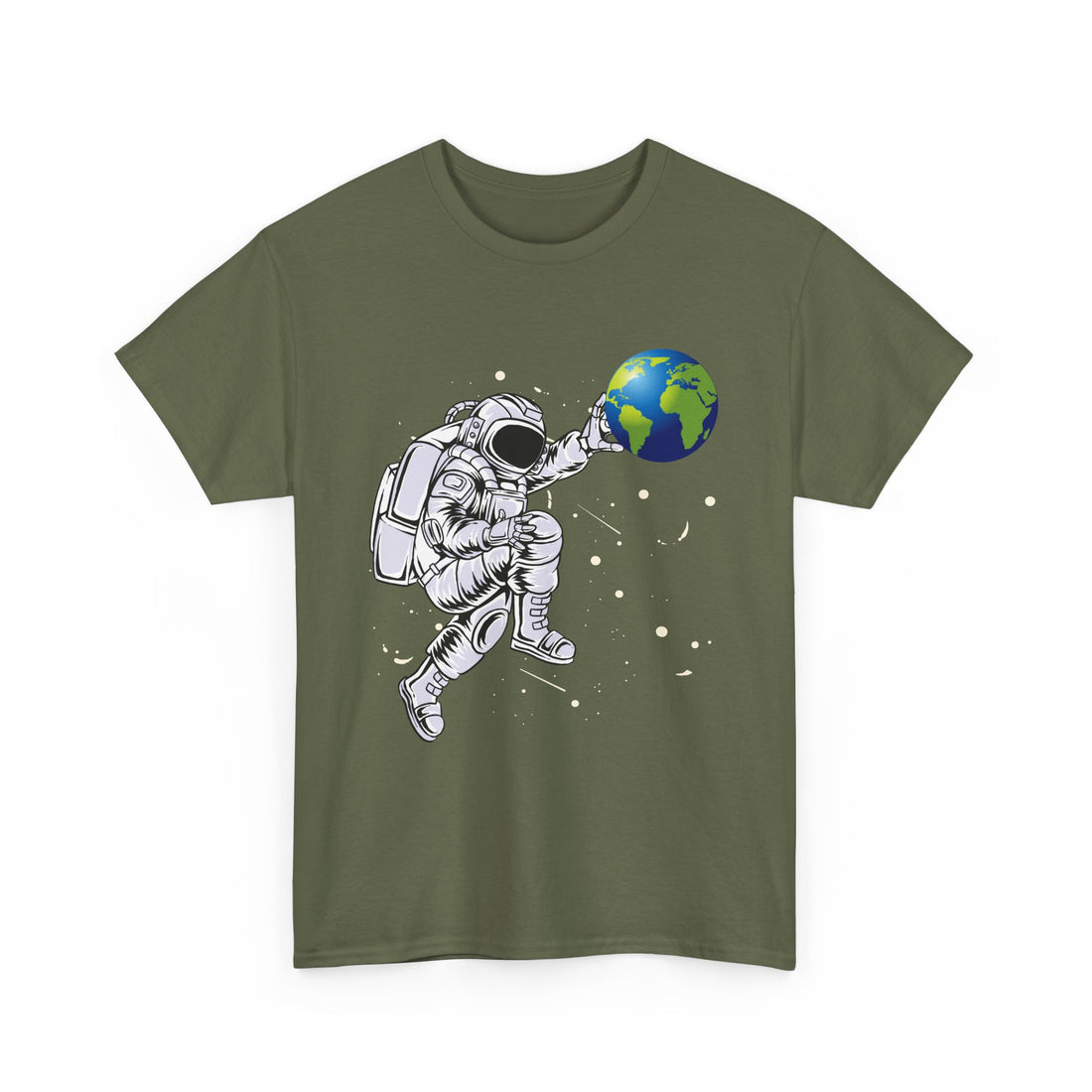Astronaut Pushing Earth  T-Shirt - Graphic T-Shirt from Tee Utopia