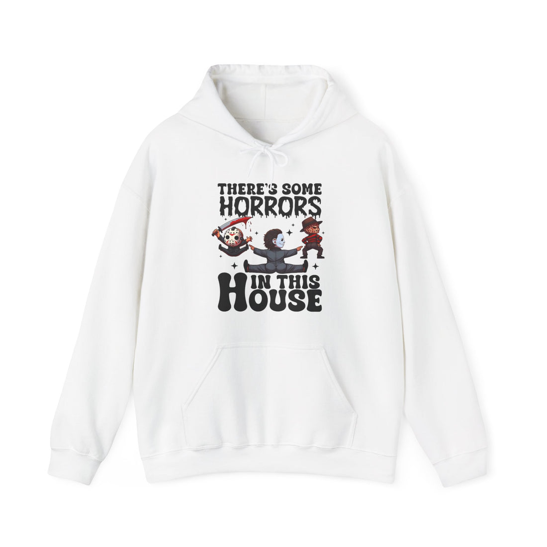Theres Some Horrors In This House Hoodie - Graphic Hoodie from Tee Utopia