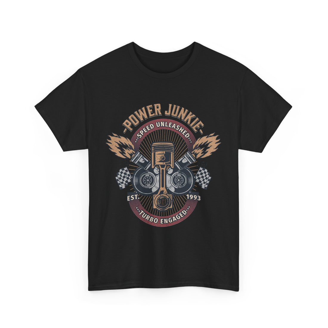 Power Junkie T-Shirt - Graphic T-Shirt from Tee Utopia