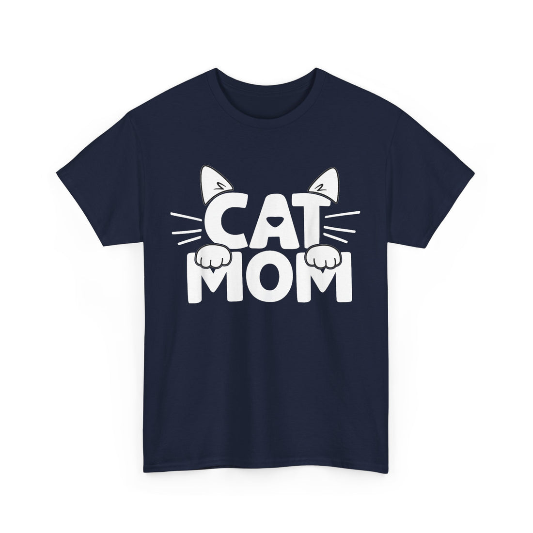 Cat Mom Whiskers T-Shirt - Graphic T-Shirt from Tee Utopia