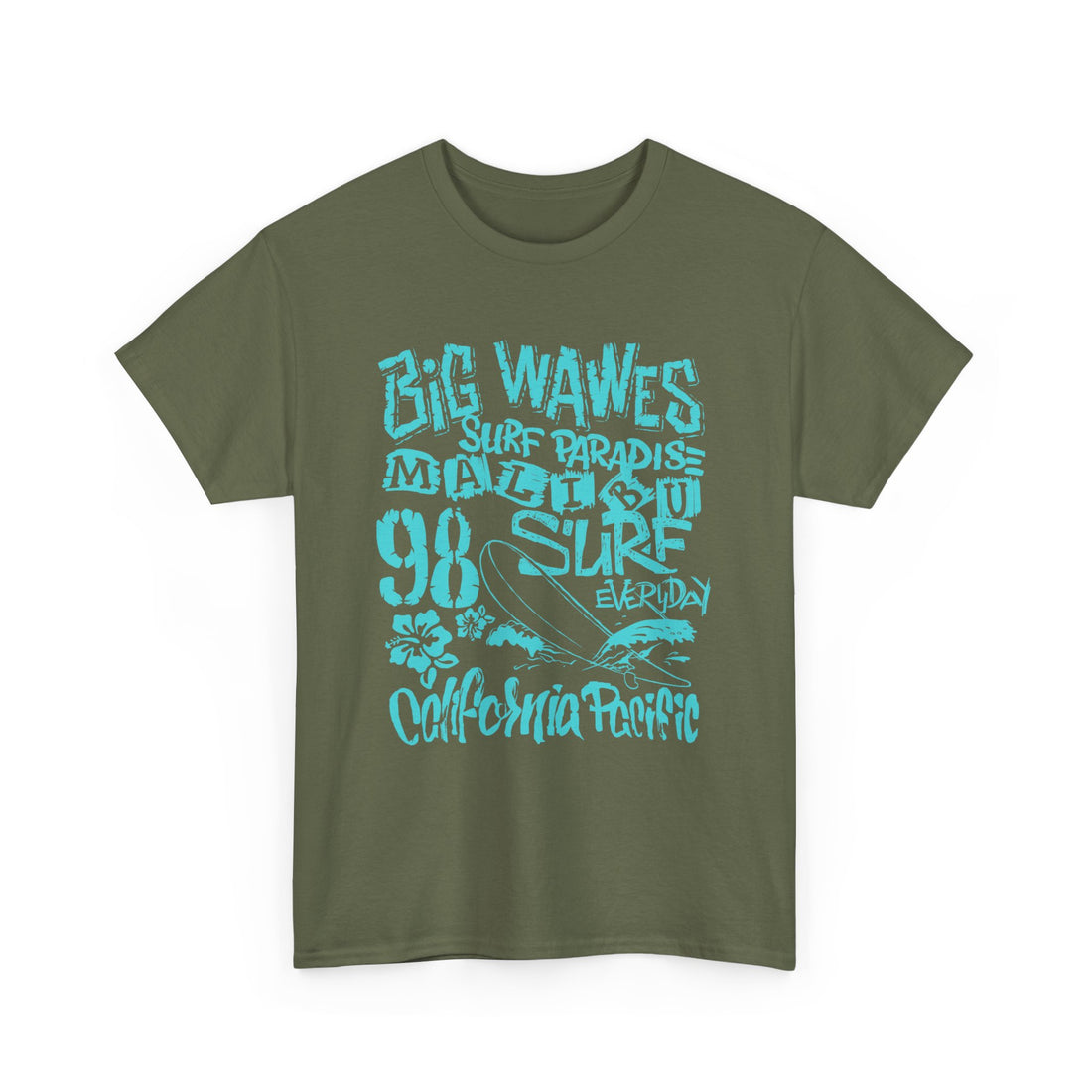 Big Waves Surf Paradise T-Shirt - Graphic T-Shirt from Tee Utopia