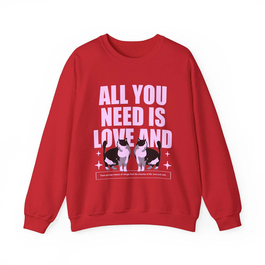 All You Need is Love Sweatshirt - Graphic Sweatshirt from Tee Utopia