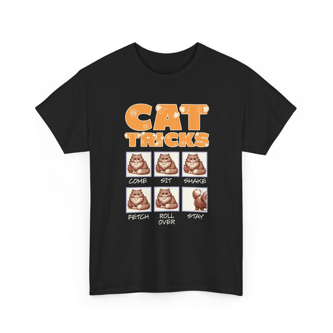 Cat Tricks T-Shirt - Graphic T-Shirt from Tee Utopia