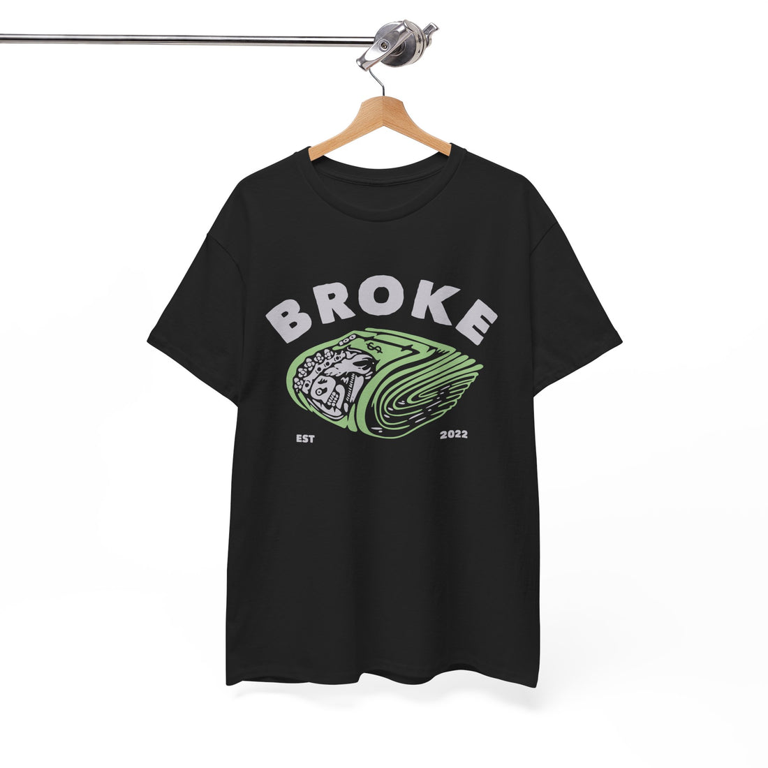 Broke T-Shirt - Graphic T-Shirt from Tee Utopia