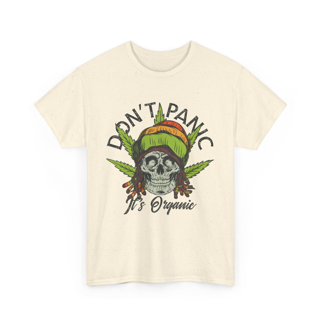 Don't Panic It's Organic Rasta T-Shirt - Graphic T-Shirt from Tee Utopia