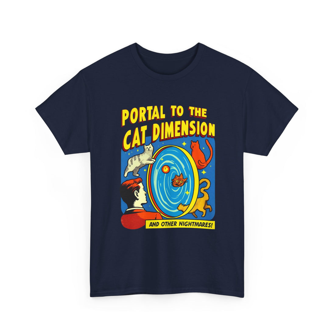 Portal To The Cat Dimension T-Shirt - Graphic T-Shirt from Tee Utopia