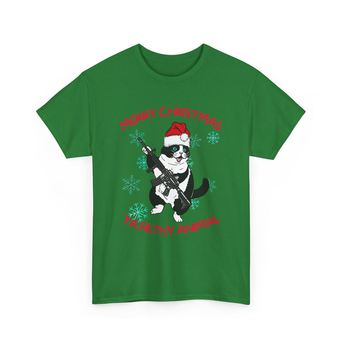 Merry Christmas Ya Filthy Animal T-Shirt - Graphic T-Shirt from Tee Utopia