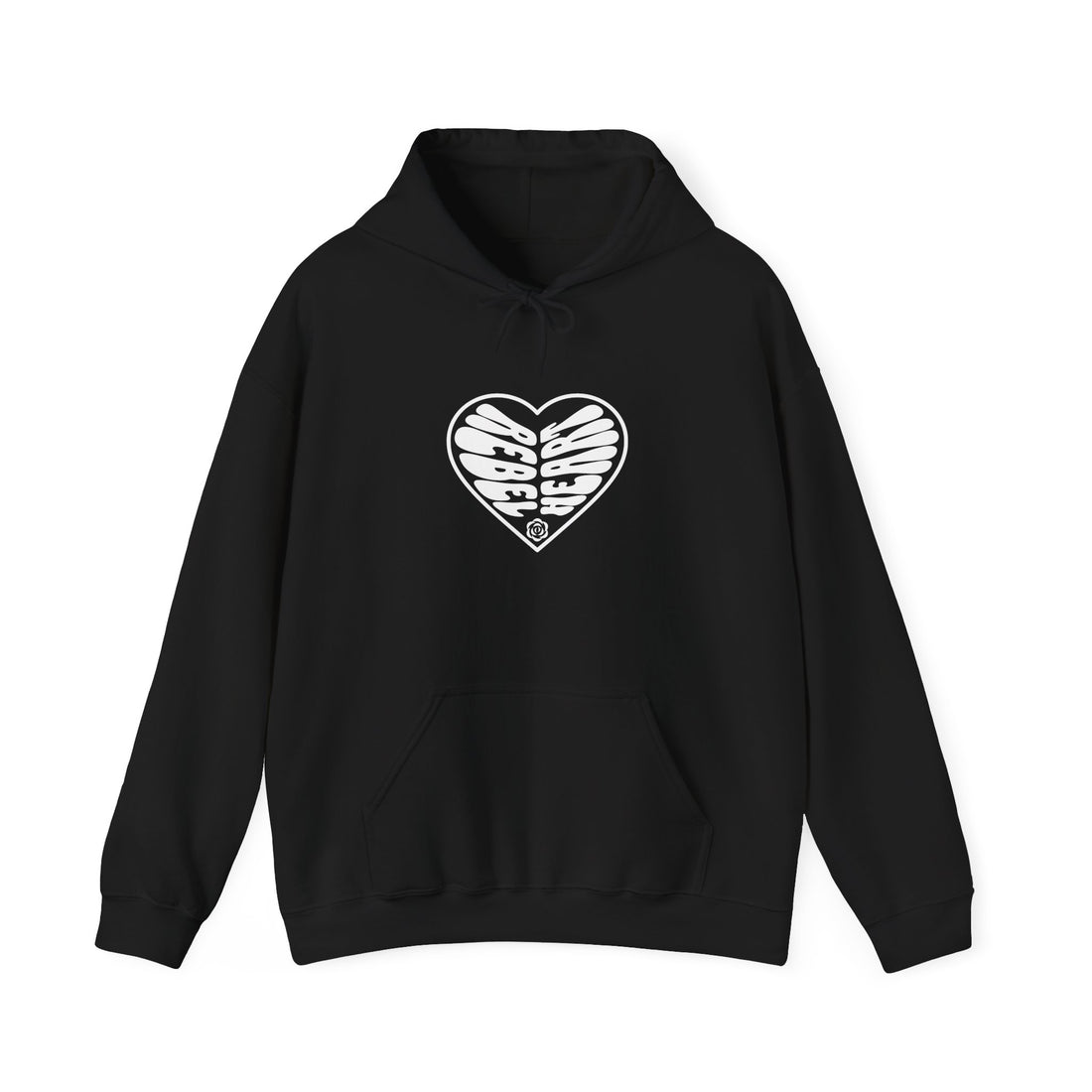 Rebel Heart Front and Back Hoodie - Graphic Hoodie from Tee Utopia