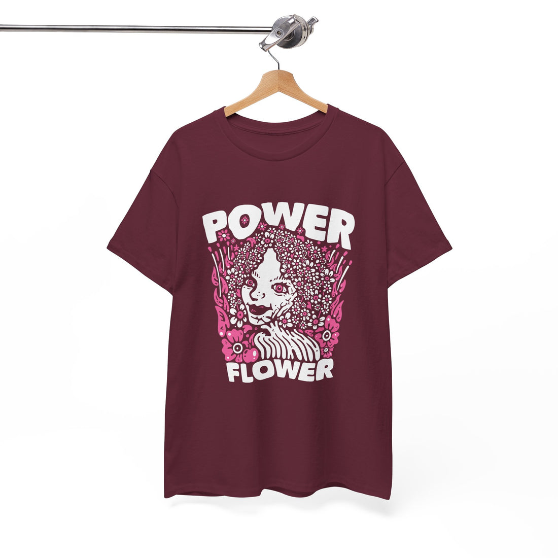 Power Flower T-Shirt - Graphic T-Shirt from Tee Utopia