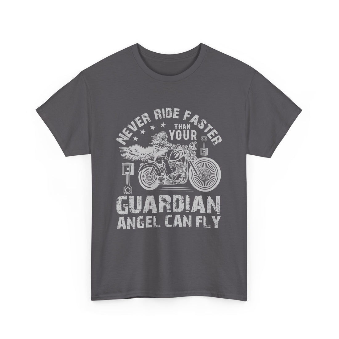 Never Ride Faster T-Shirt - Graphic T-Shirt from Tee Utopia