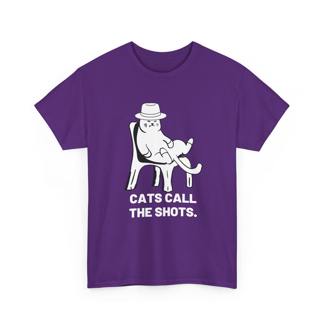 Cats Call The Shots. T-Shirt - Graphic T-Shirt from Tee Utopia