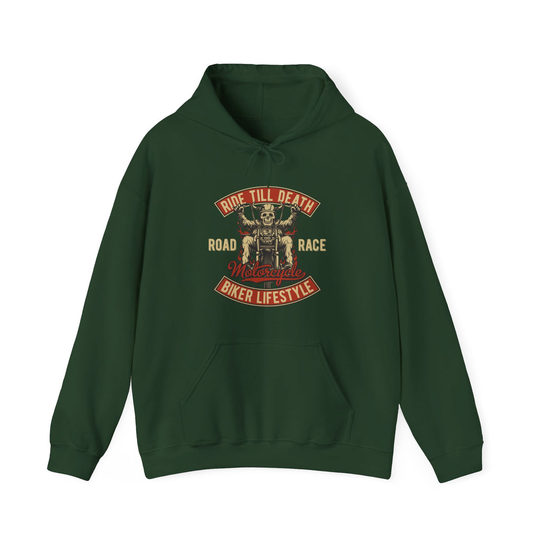 Ride Till Death Hoodie - Graphic Hoodie from Tee Utopia