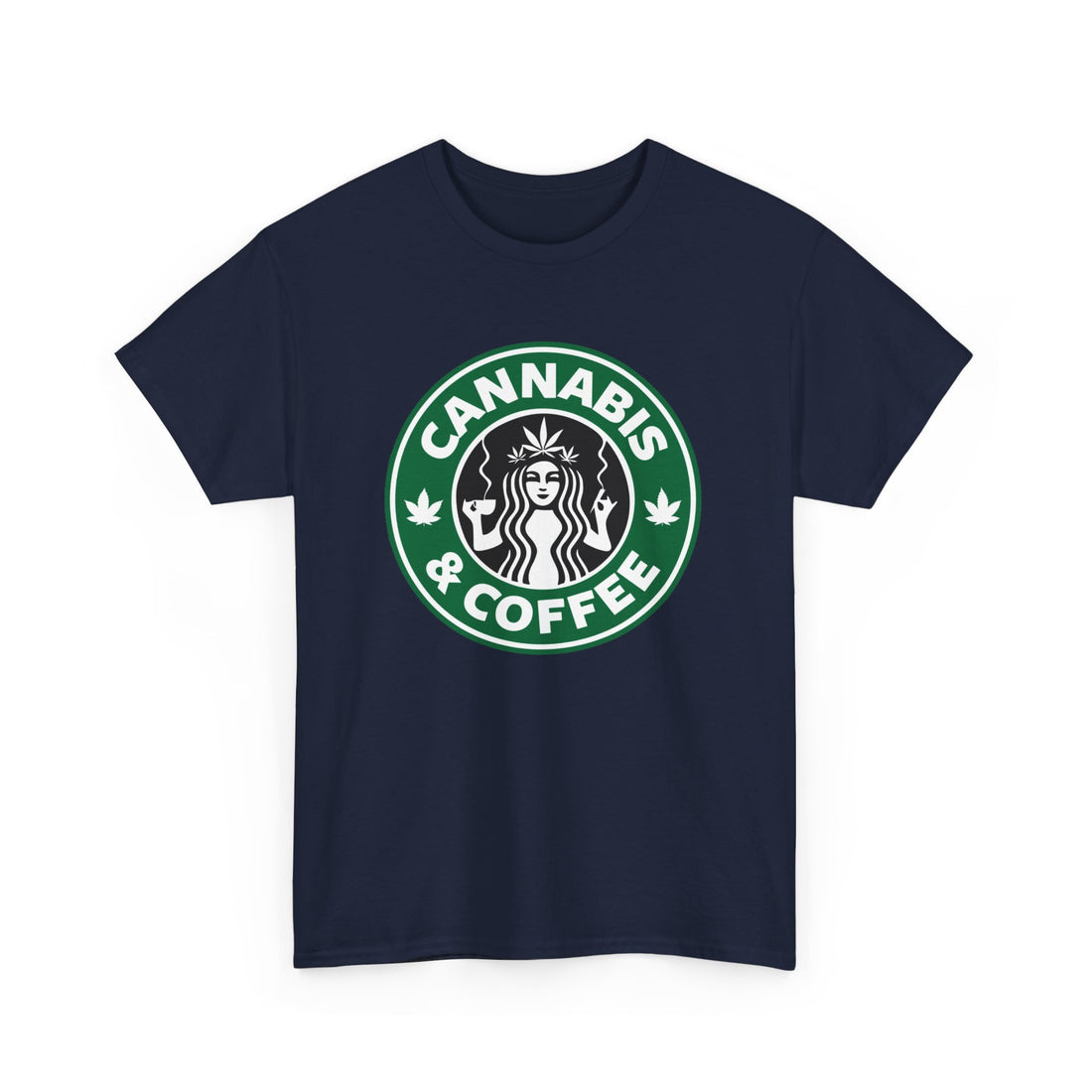Cannabis and Coffee T-Shirt - Graphic T-Shirt from Tee Utopia