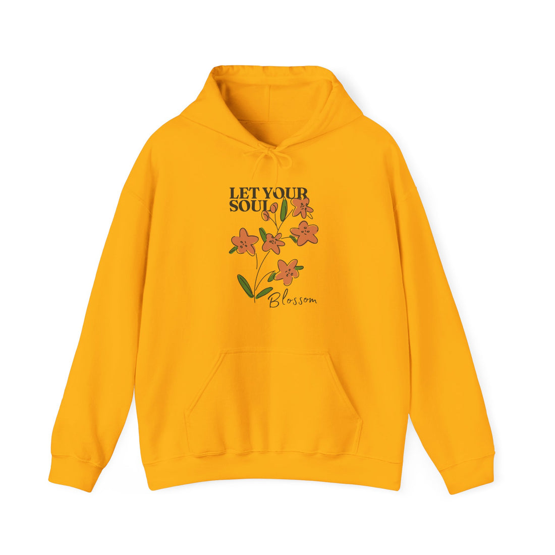 Let Your Soul Blossom Hoodie - Graphic Hoodie from Tee Utopia