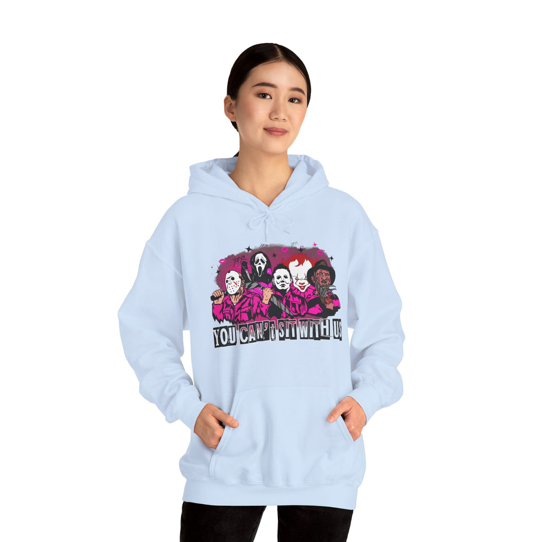 You Can't Sit With Us Hoodie - Graphic Hoodie from Tee Utopia