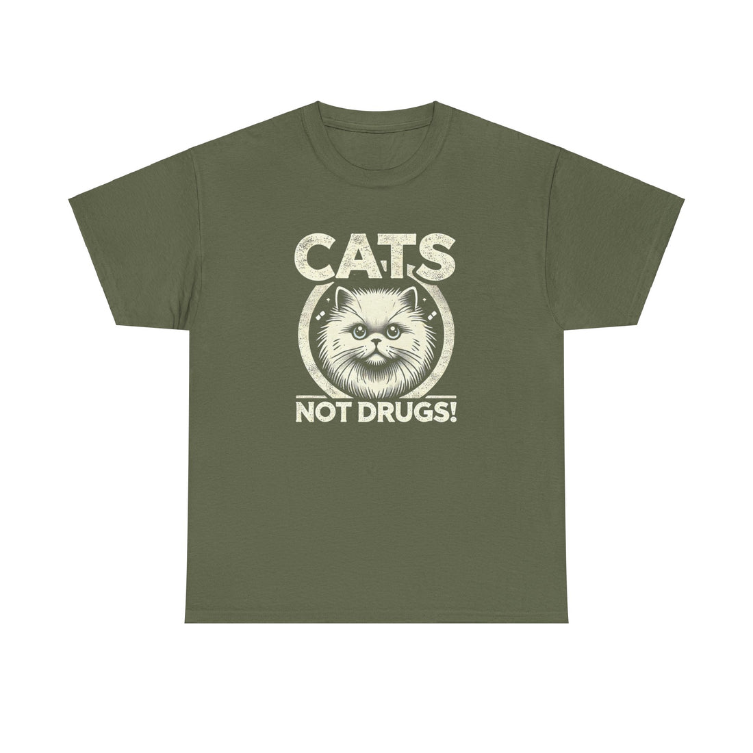 Cats Not Drugs T-Shirt - Graphic T-Shirt from Tee Utopia