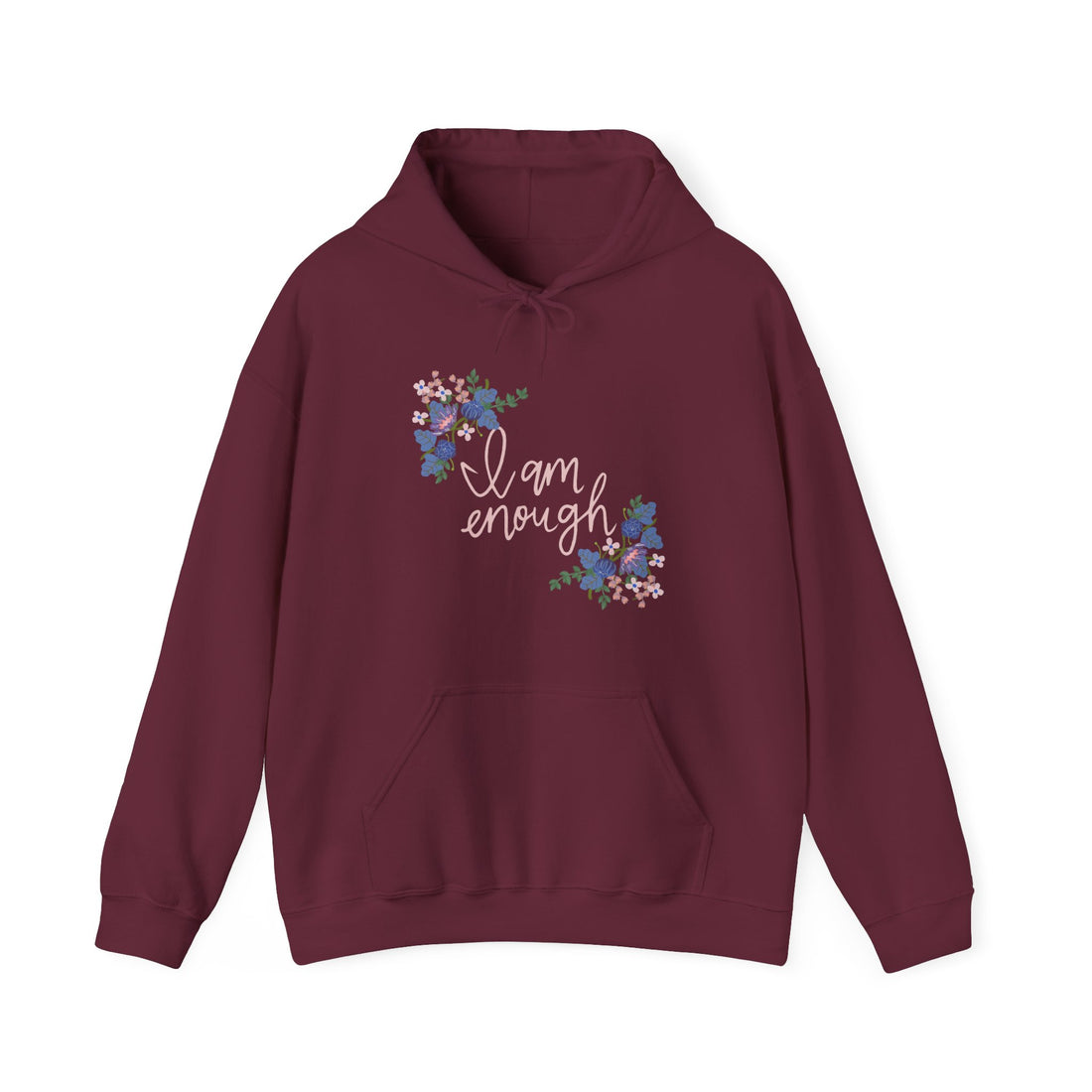 I Am Enough Hoodie - Graphic Hoodie from Tee Utopia
