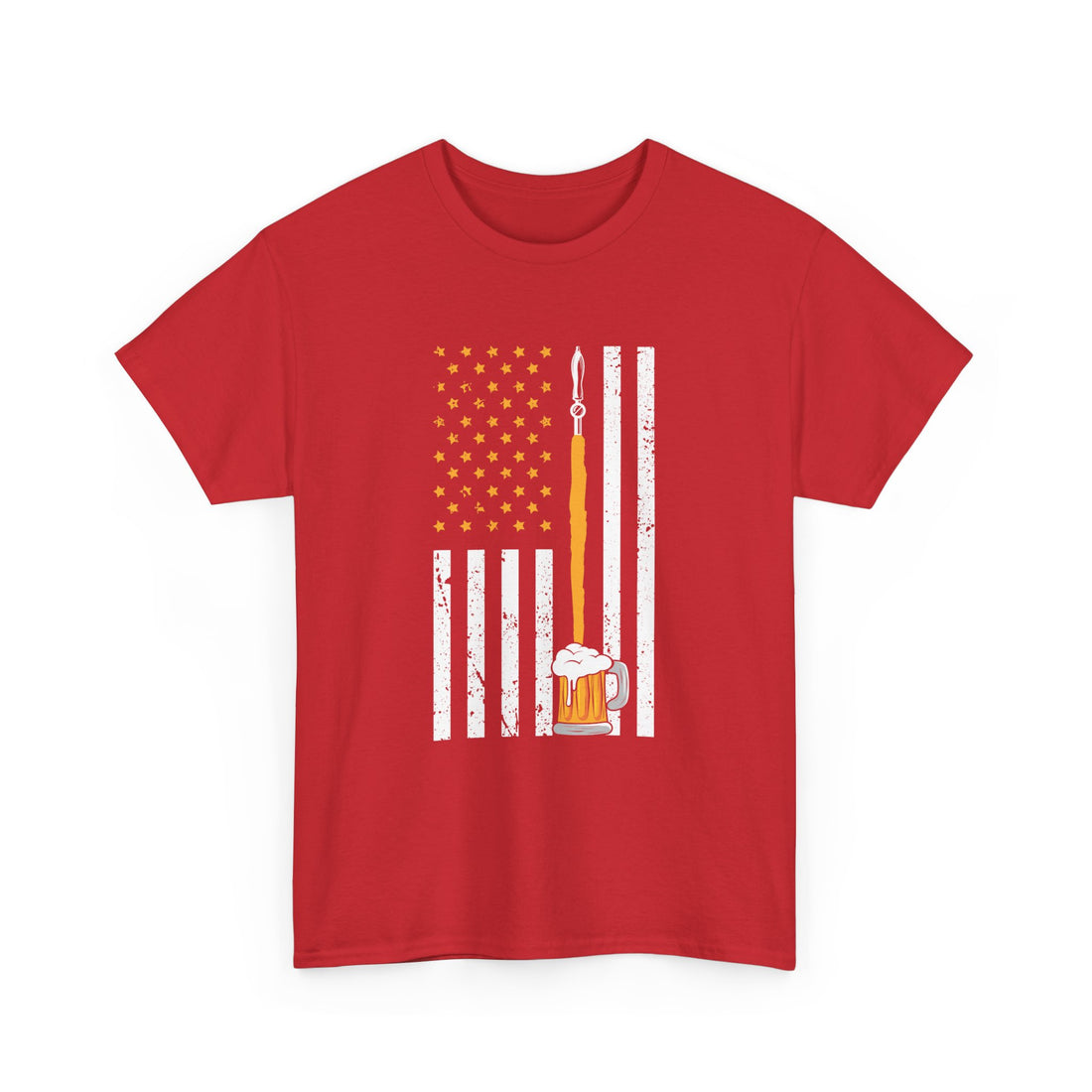 Beer USA Flag  T-Shirt - Graphic T-Shirt from Tee Utopia