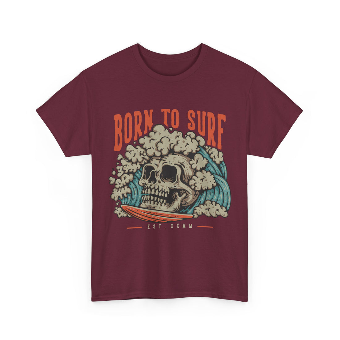 Born To Surf T-Shirt - Graphic T-Shirt from Tee Utopia