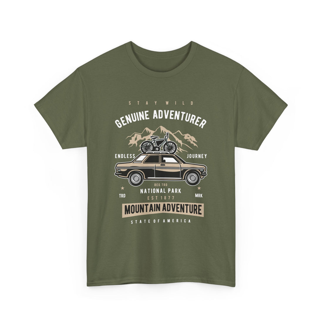 Stay Wild Genuine Adventure T-Shirt - Graphic T-Shirt from Tee Utopia