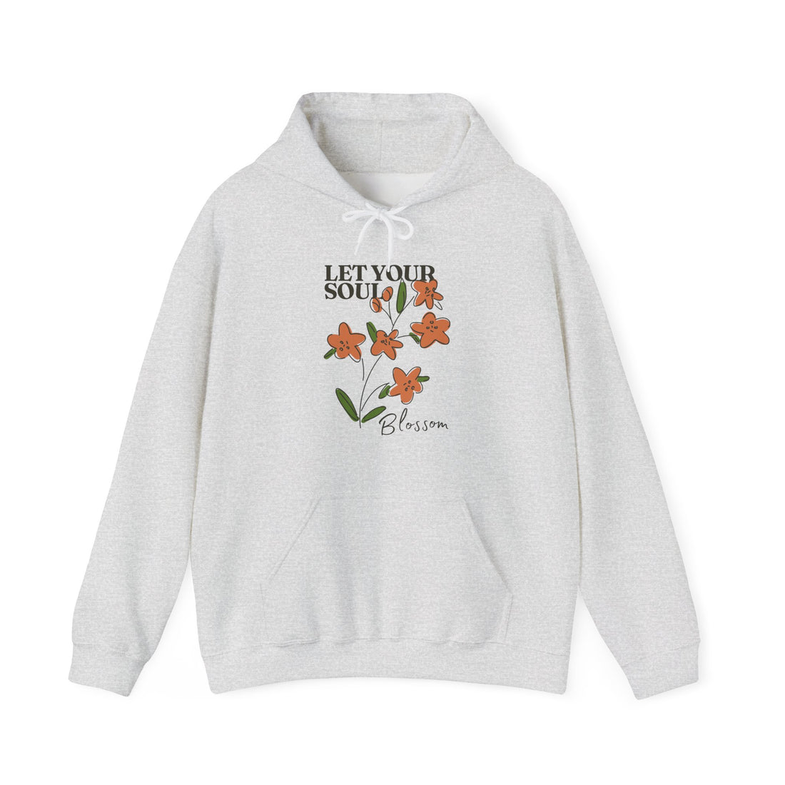 Let Your Soul Blossom Hoodie - Graphic Hoodie from Tee Utopia