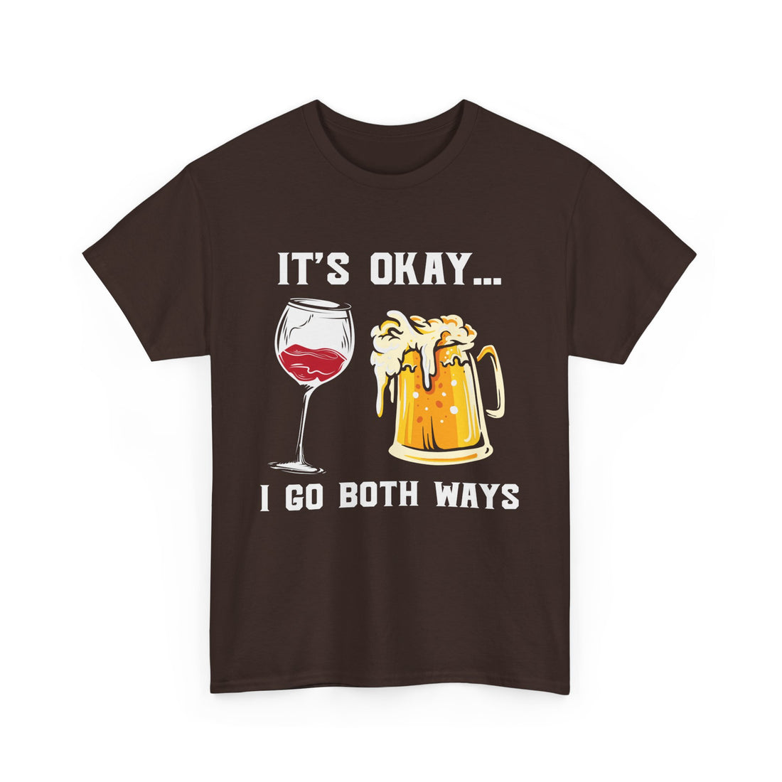 It's Okay I Go Both Ways  T-Shirt - Graphic T-Shirt from Tee Utopia