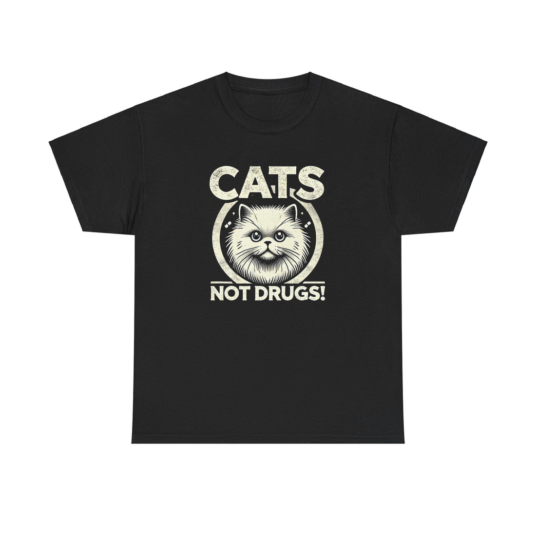 Cats Not Drugs T-Shirt - Graphic T-Shirt from Tee Utopia