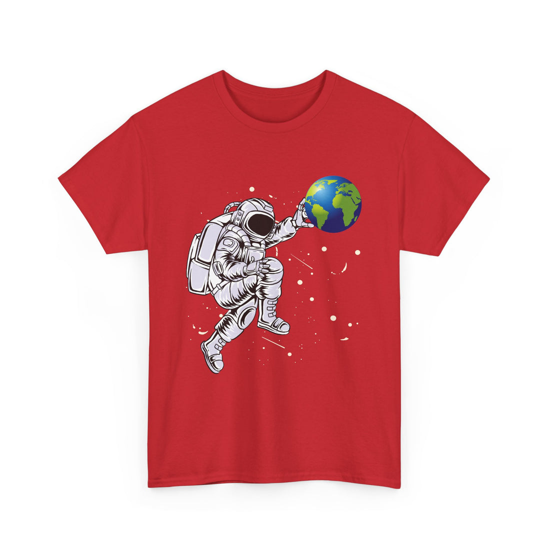 Astronaut Pushing Earth  T-Shirt - Graphic T-Shirt from Tee Utopia