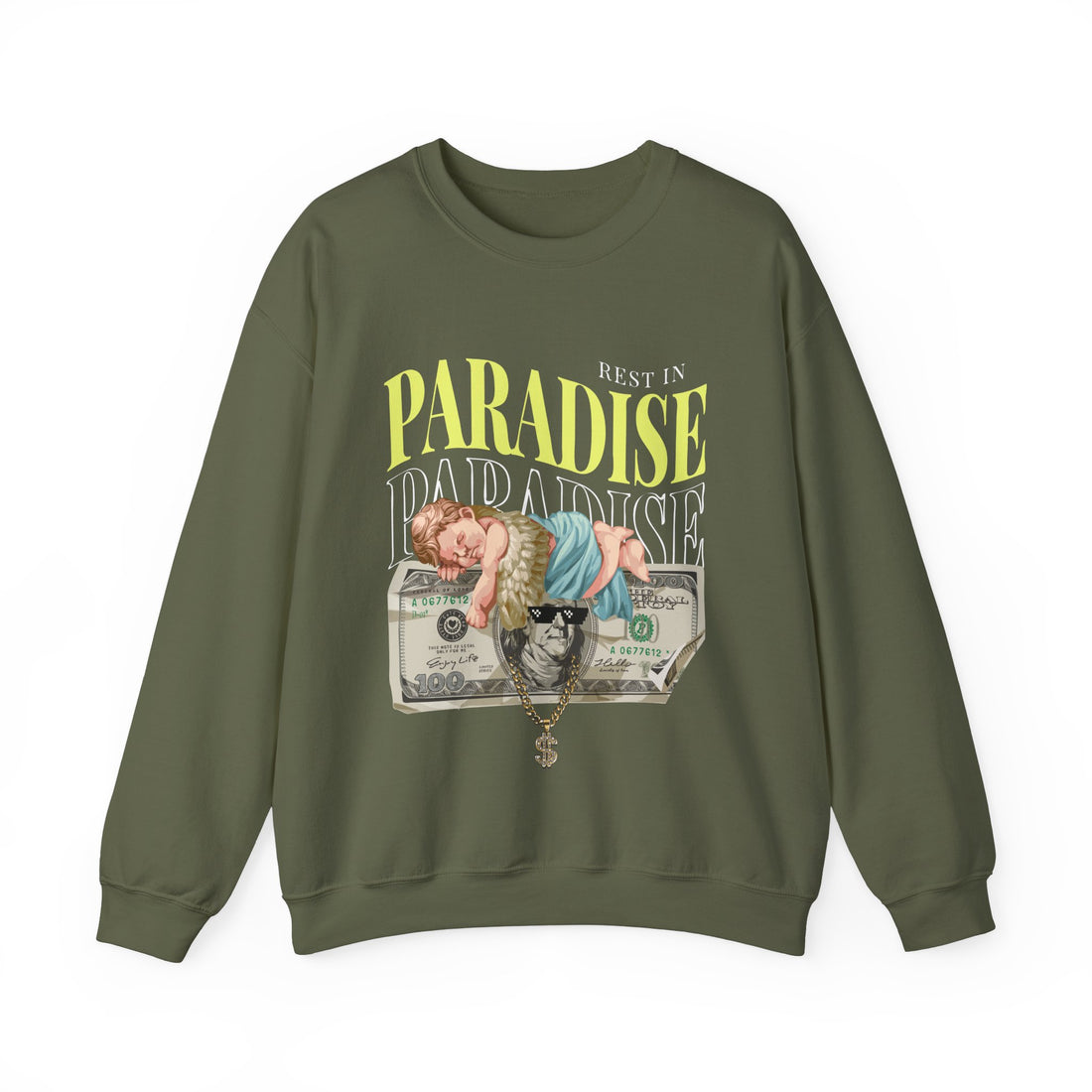 Rest in Paradise Sweatshirt - Graphic Sweatshirt from Tee Utopia