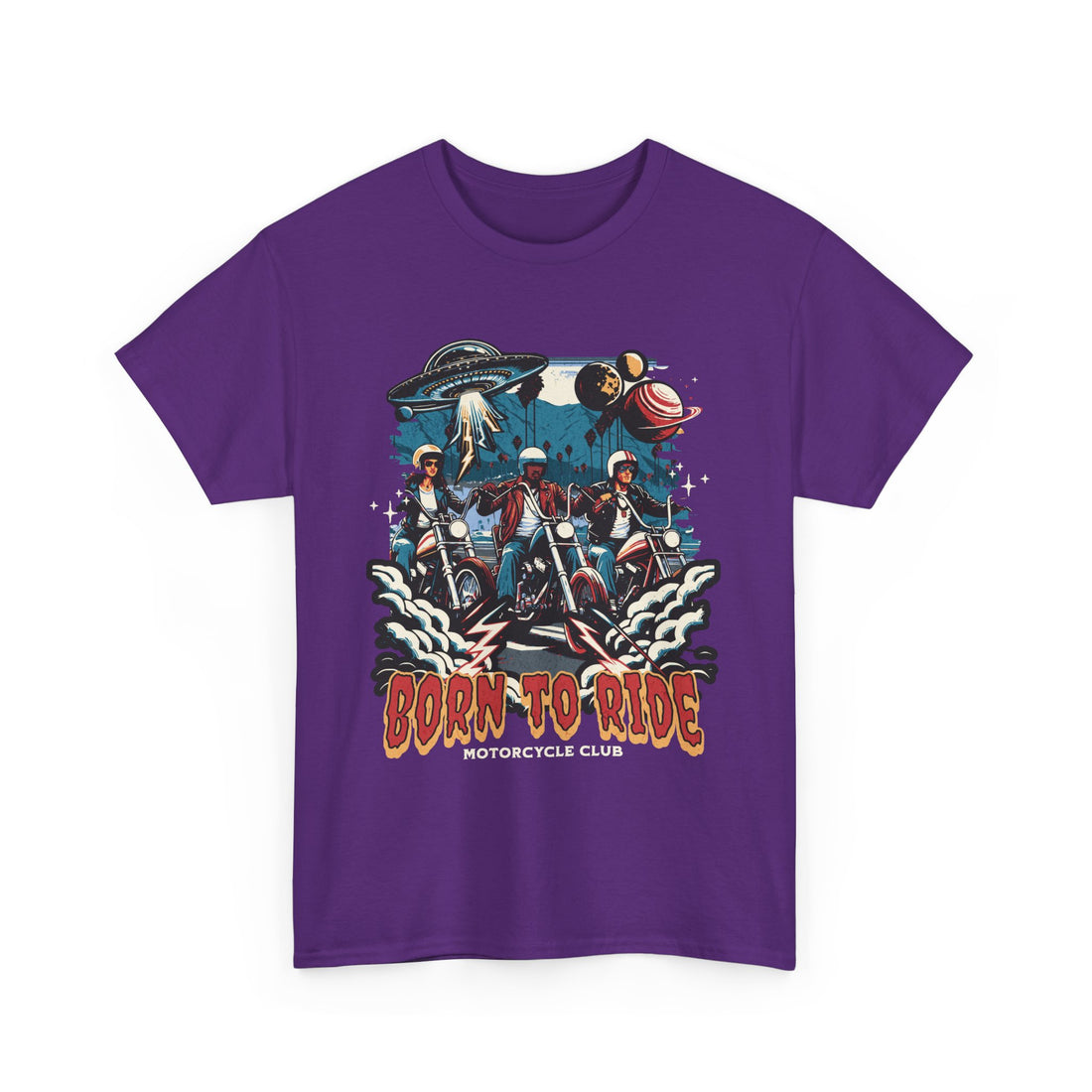 Born To Ride Motorcycle Club T-Shirt - Graphic T-Shirt from Tee Utopia