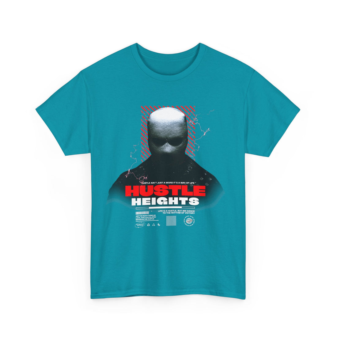 Hustle Heights T-Shirt - Graphic T-Shirt from Tee Utopia
