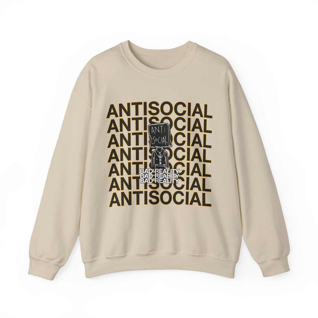 Anti Social Sweatshirt - Graphic Sweatshirt from Tee Utopia
