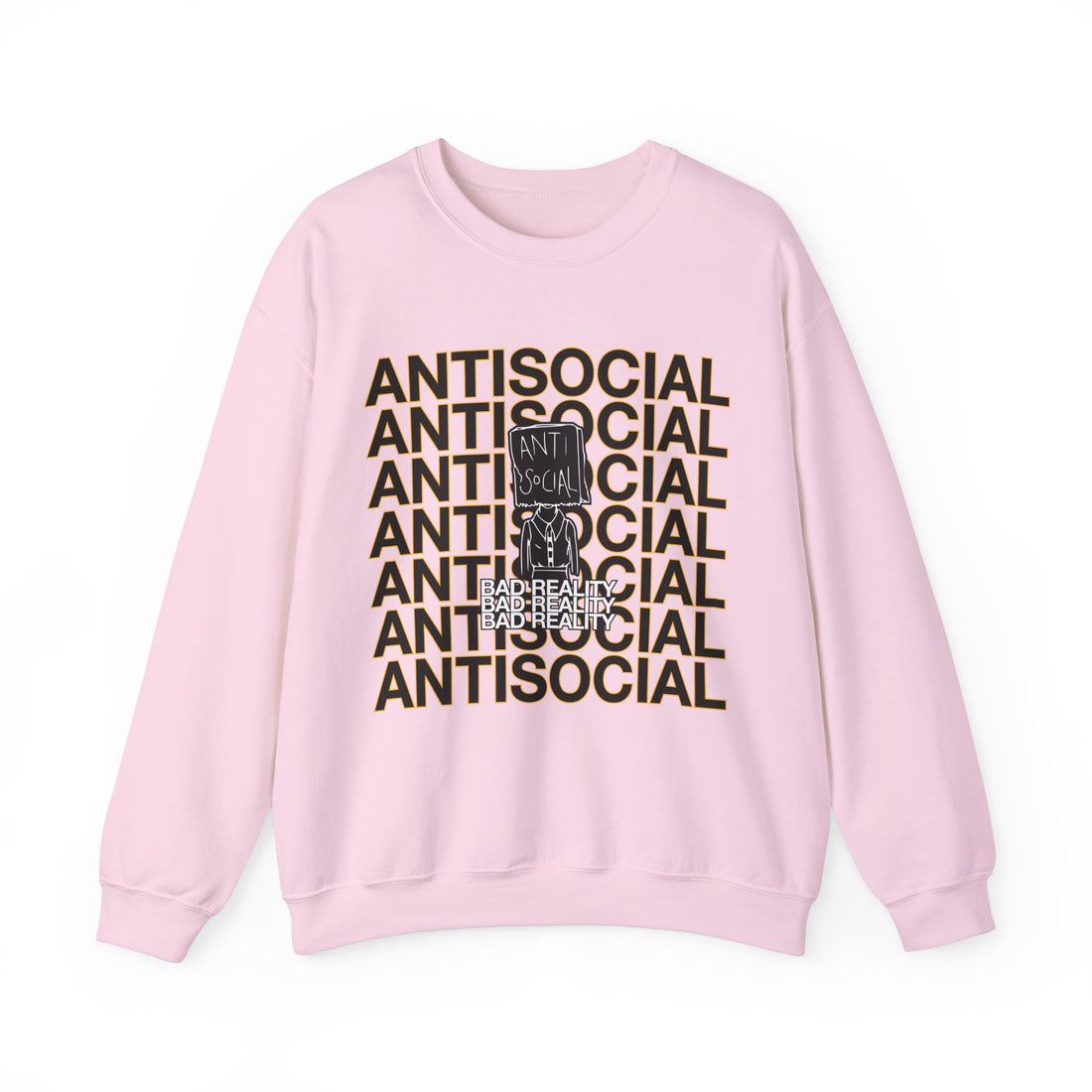 Anti Social Sweatshirt - Graphic Sweatshirt from Tee Utopia