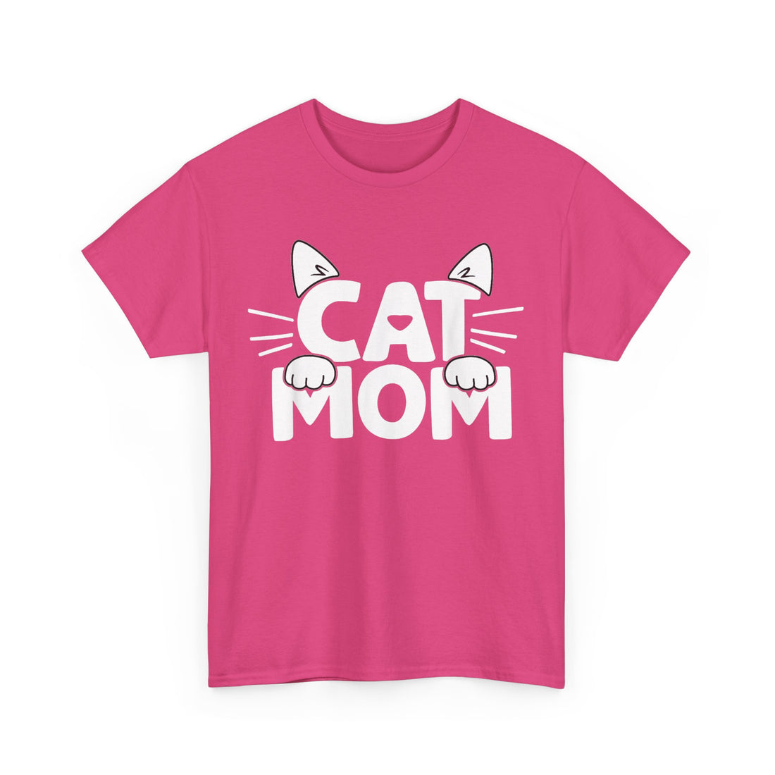 Cat Mom Whiskers T-Shirt - Graphic T-Shirt from Tee Utopia