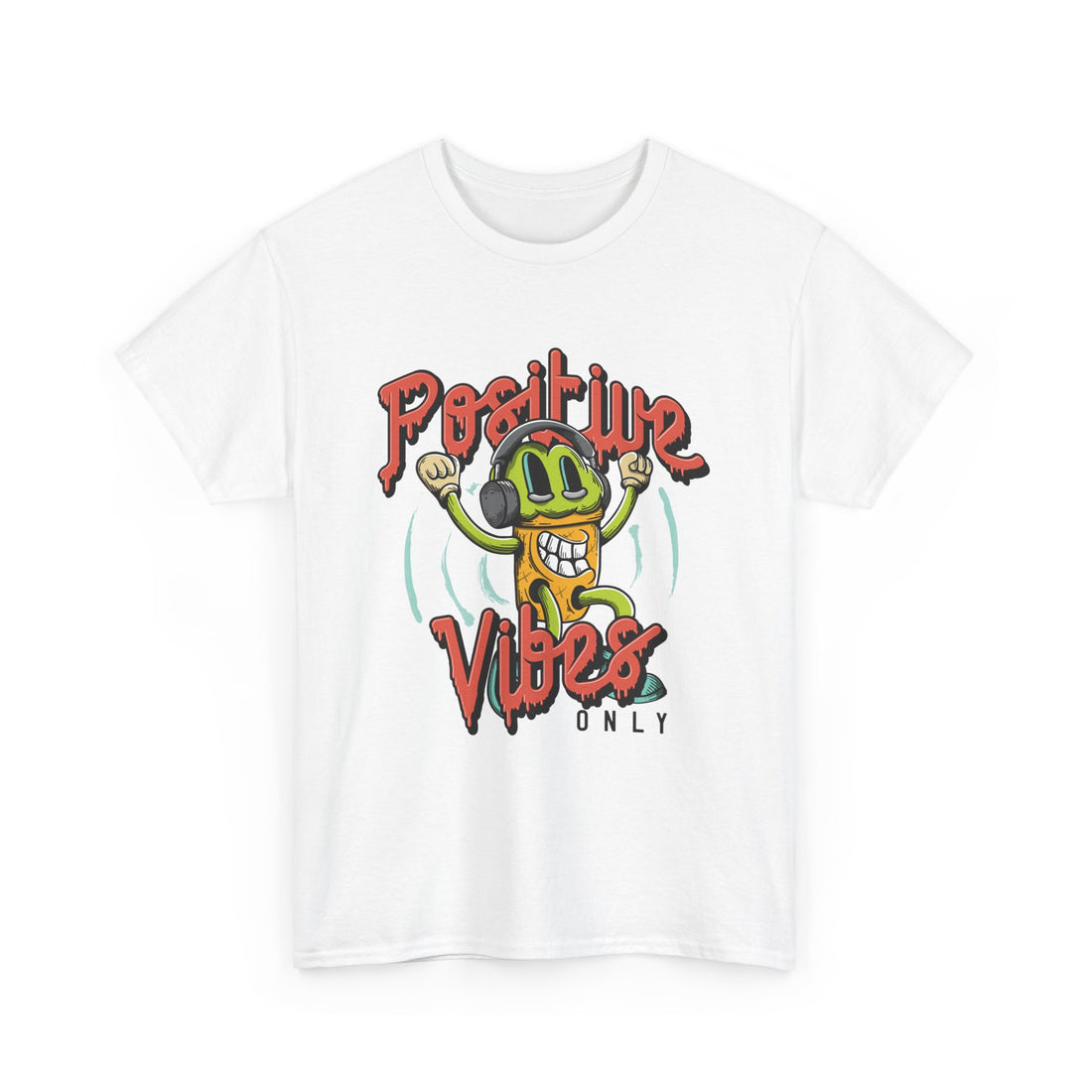 Positive Vibes Only T-Shirt - Graphic T-Shirt from Tee Utopia