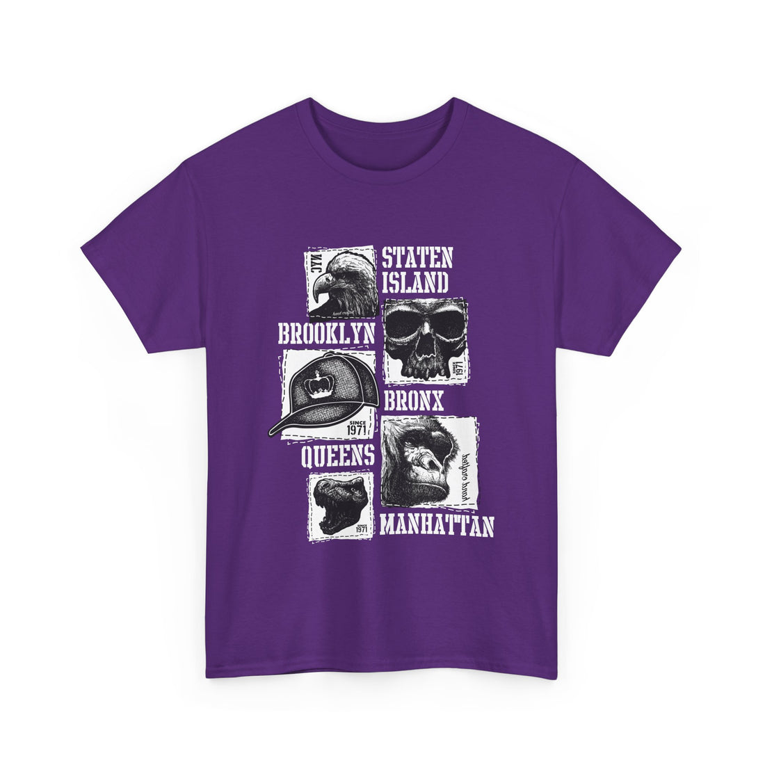 Boroughs New York T-Shirt - Graphic T-Shirt from Tee Utopia