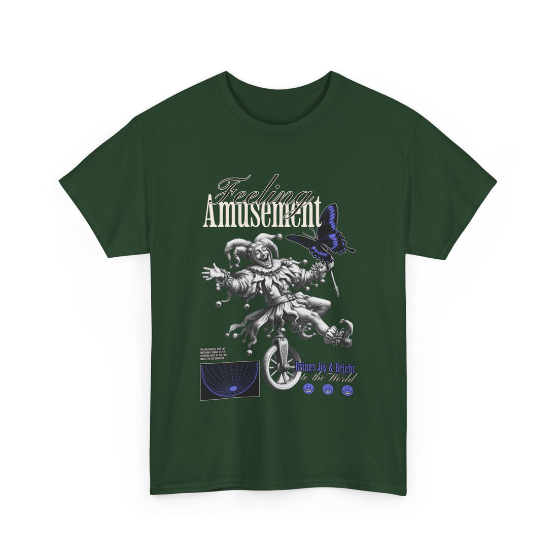Feeling Amusement T-Shirt - Graphic T-Shirt from Tee Utopia