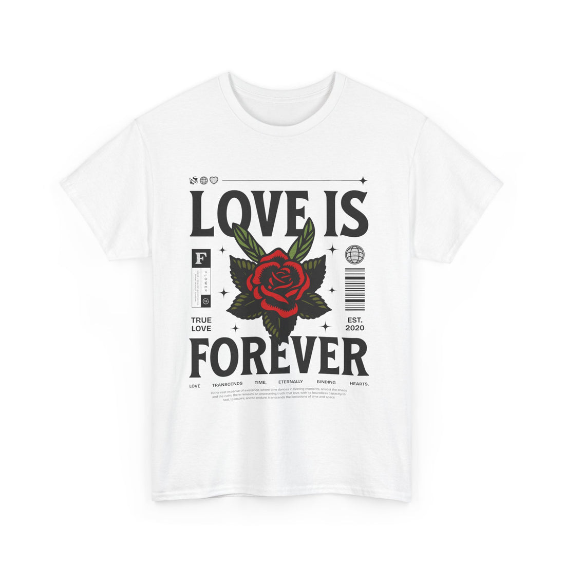 Love Is Forever T-Shirt - Graphic T-Shirt from Tee Utopia