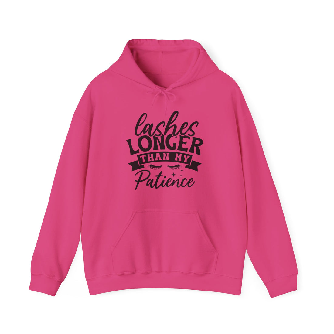 Lashes Longer Than My Patience Hoodie - Graphic Hoodie from Tee Utopia