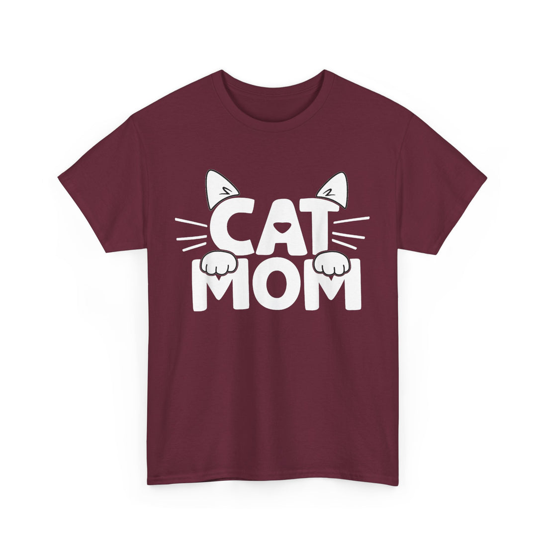 Cat Mom Whiskers T-Shirt - Graphic T-Shirt from Tee Utopia