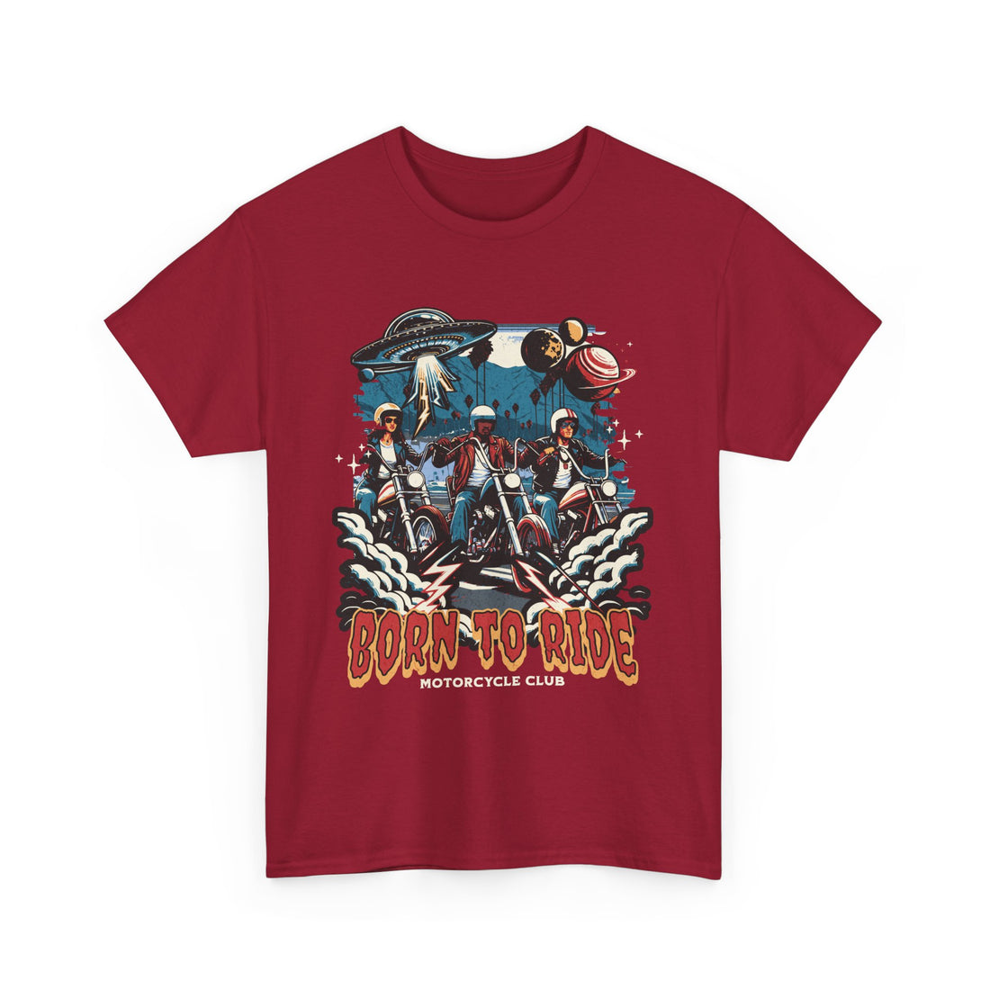 Born To Ride Motorcycle Club T-Shirt - Graphic T-Shirt from Tee Utopia